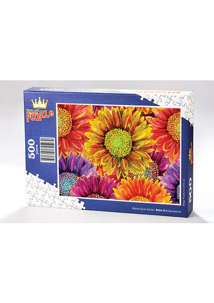 Krizantemler Ahşap Puzzle 500 Parça (BC04-D)