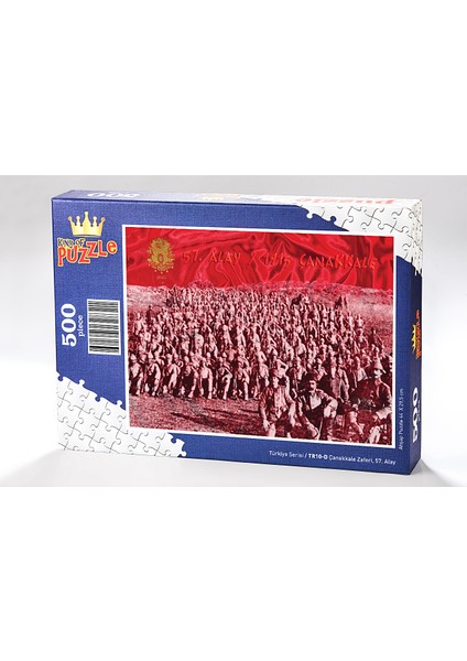 King Of Puzzle Çanakkale Zaferi 57. Alay Ahşap Puzzle 500 Parça (TR10-D)