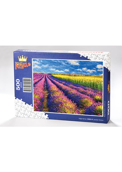 Lavanta Tarlası Ahşap Puzzle 500 Parça (DG02-D)