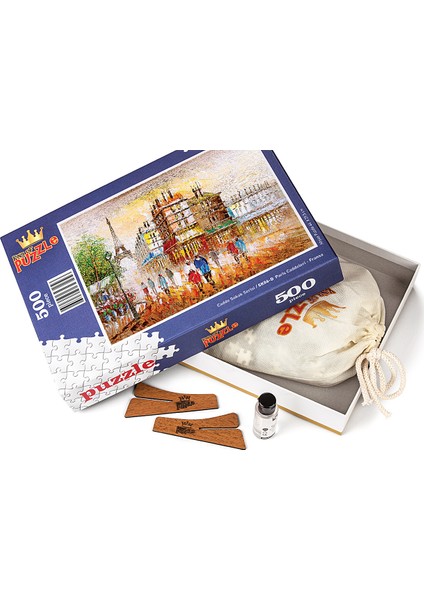 Paris Caddeleri - Fransa Ahşap Puzzle 500 Parça (SK06-D)