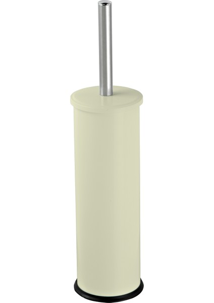 Krem Rengi Klozet Tuvalet Wc Fırçası Mikro 1 Paslanmaz Metal