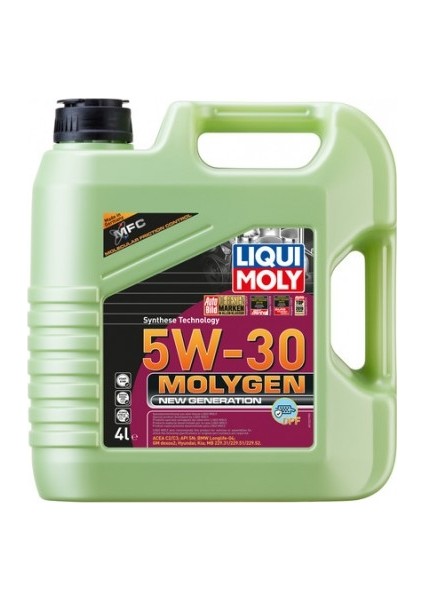 Molygen New Generation 5W-30 4 Litre Motor Yağı ( Üretim Yılı: 2023 )
