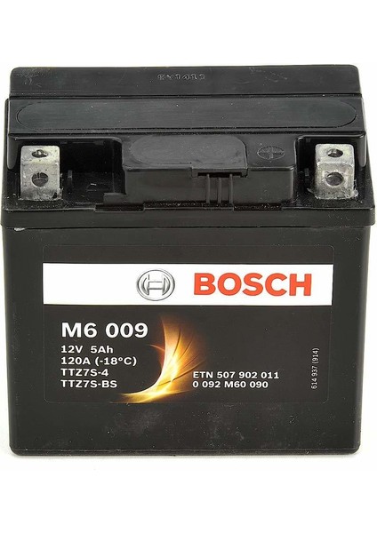 5 Amper AGM Motosiklet Aküsü M6009