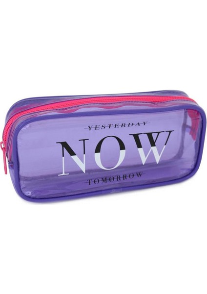 Şeffaf Mor Kalem Kutu Now