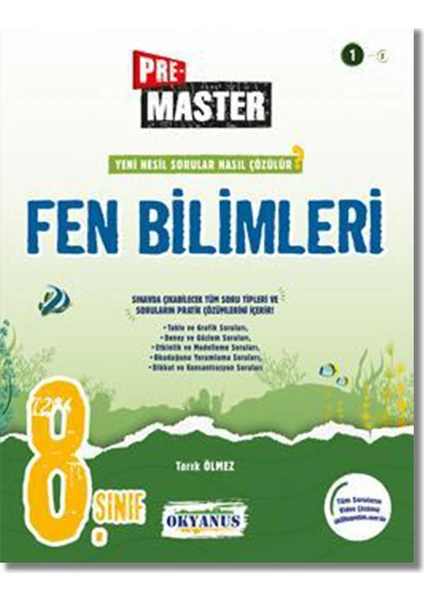 Okyanus Yayınları 8. Sınıf Pre Master Fen Bilimleri Soru Bankası