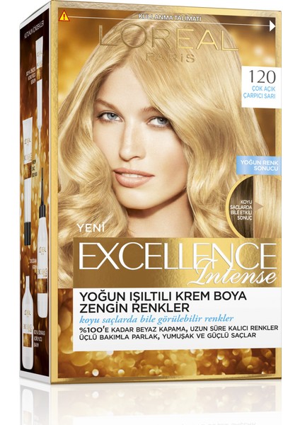 Excellence Intense Saç Boyası - 120 Çok Açık Çarpıcı Sarı