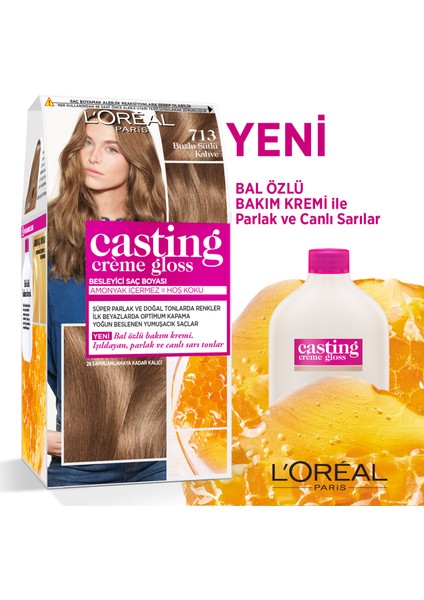 Casting Crème Gloss Saç Boyası 713 Buzlu Sütlü Kahve