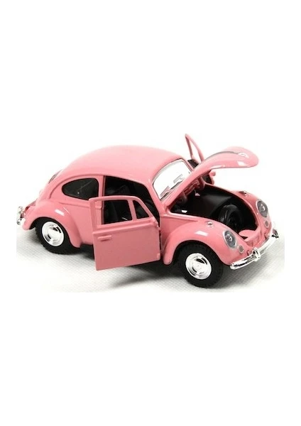 İlgili Dükkan 1967 Volkswagen Klasik Beetle Metal Çek Bırak Vosvos Model Araba Pembe 13 Cm