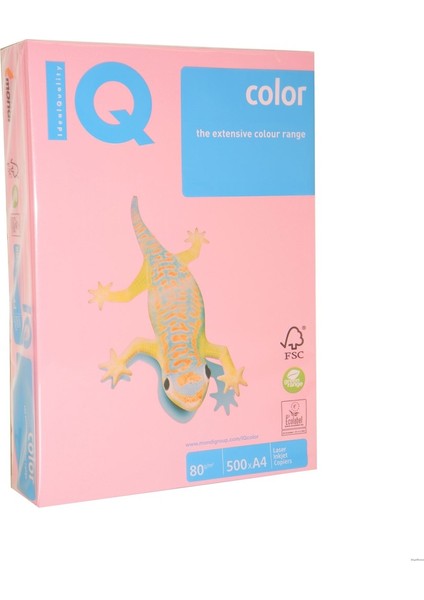 IQ A4 80 gr. Renkli Fotokopi Kağıdı 500'lü Paket Açık Pembe