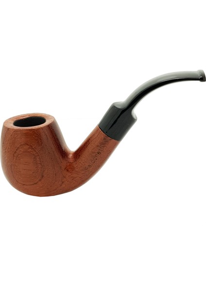 9 Mm. Metal Halkalı Maun Ahşap Pipo Py57