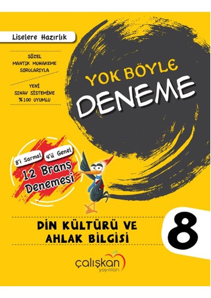 8 Sınıf Yok Böyle Branş Denemesi Din Kültürü - Sabri Berber