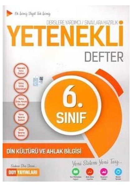 6 Sınıf Din Kültürü Ve Ahlak Bilgisi Defter Ddy Yay