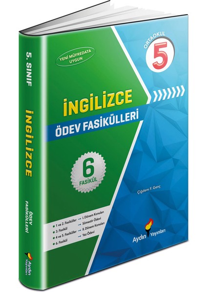 Aydın Yayınları 5. Sınıf İngilizce Ödev Fasikülleri