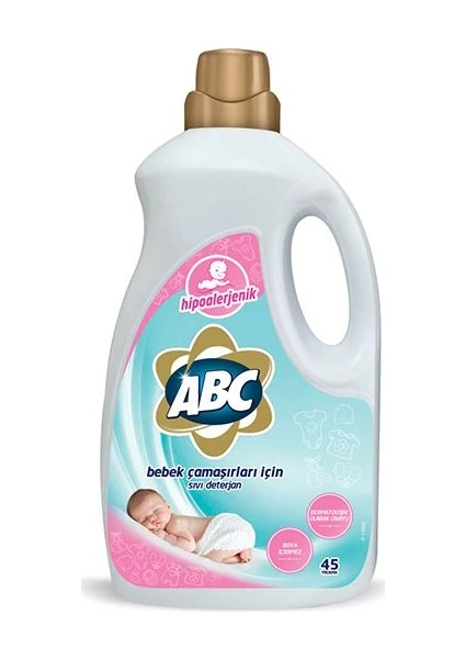 Abc Sıvı Deterjan Bebek Çamaşırları İçin 45 Yıkama 2700 ml