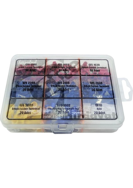 Erkek Faston Terminal Seti 240'lı