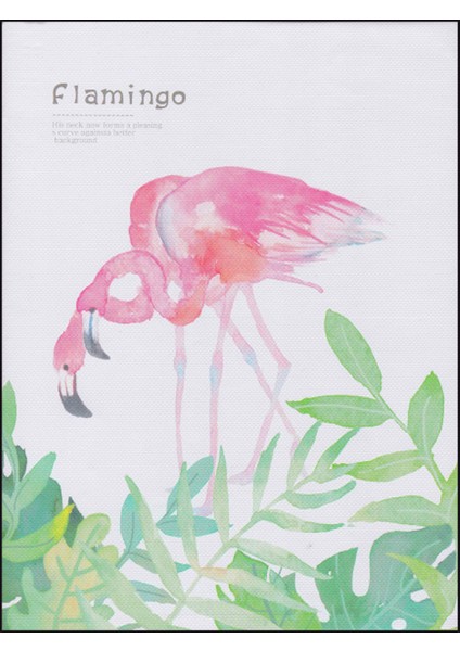 Taros UCiltli A4 Pls.Kp Flamingo Defter