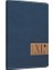 Jeans İplik Dikişli Sert Deri Kapak 9X17 120 Yp Çizgili Defter Lacivert 1