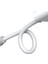 iPhone Uyumlu Lightning 2in1 Şarj + Kulaklık Dönüştürücü 3.5 mm jack Adaptör Beyaz - Model : MH-032 2