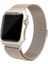 Apple Watch Uyumlu 4 44 mm Metal Kayış Milano Loop+Metal Kılıf 3