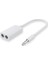 3.5 mm Stereo 4 Pin Kulaklık Çoklayıcı Kablo Aux Çoklayıcı 15 cm 1