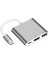 3 İn 1 Type C To Hdmı Usb 3.0 Type C 3.1 Yüksek Hızlı 10 Gpbs Hub Macbook Uyumlu 4K Ultra Hd Tv Projeksiyon Görüntü Yansıtıcı Dönüştürücü 1