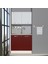 Mini 90 MDF Hazır Mutfak Dolabı - Tezgah Dahil - Bordo - Beyaz 1