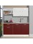 Style 160 MDF Hazır Mutfak Dolabı - Tezgah Dahil - Bordo - Beyaz 1
