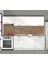 Smart 240 MDF Hazır Mutfak Dolabı - Tezgah Dahil - Parlak Beyaz 2