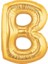 B Harf Altın Folyo Balon 40 İnç 1