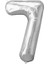 7 Rakam Gümüş Folyo Balon 40 İnç 1