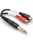 1/4'' Trs (M) <-> Dual Rca (F) Stereo Breakout Kablo 1