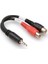 3.5 Mm. Trs (M) <-> Dual Rca (F) Stereo Breakout Kablo 1