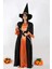 Turuncu Siyah Cadı Kostümü 1
