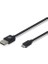 Micro Usb Şarj ve Senk. Kablo Siyah 1 m 2