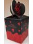 Karton Kutu Siyah Kalpli Happy Valentine'S Day (Katlamalı) 8,5Cm x 8,5Cm x 11Cm 1