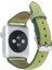 Apple Watch Uyumlu Deri İnce Kordon 38/40mm-G16 Yeşil 2