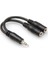 3.5 Mm. Trs (M) <-> Dual 3.5 Mm. Trs (F) Y-Kablo 1