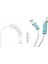 Micro USB - Type C - iPhone Uyumlu Kablo Spiral Kablo Koruyucu Krem 2