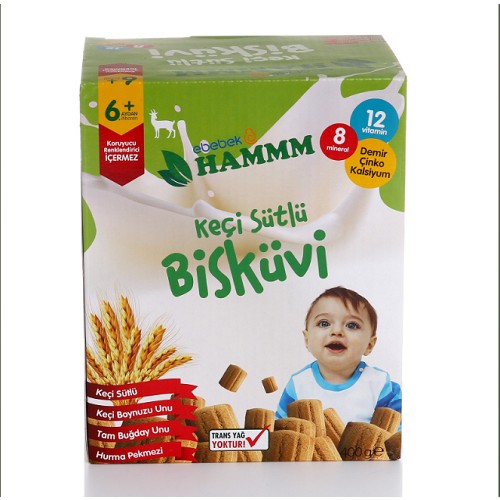 Hammm Keçi Sütlü Bebek Bisküvisi 400 gr