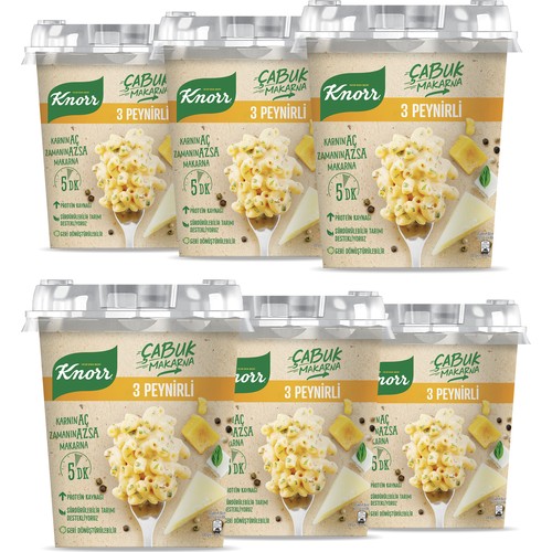 knorr cabuk makarna 3 peynirli 6 li yorumlari