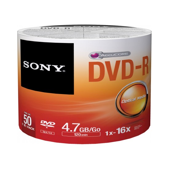 Sony 4.7Gb 120Dk. 16X Boş (Dvd-R) 50Li Paket
