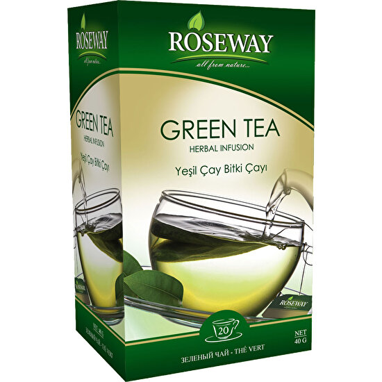 Roseway Yeşil Çay Green Tea 20 Fincan