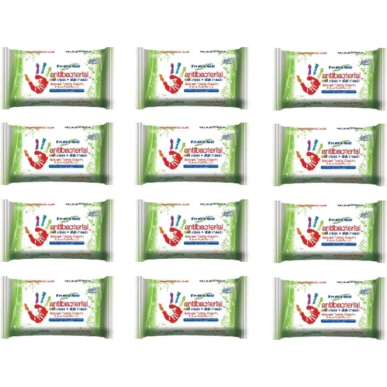 Fresh'n Soft Antibakteriyel Islak Havlu Cep Mendil 12'li Avantaj Paketi - 180 yaprak