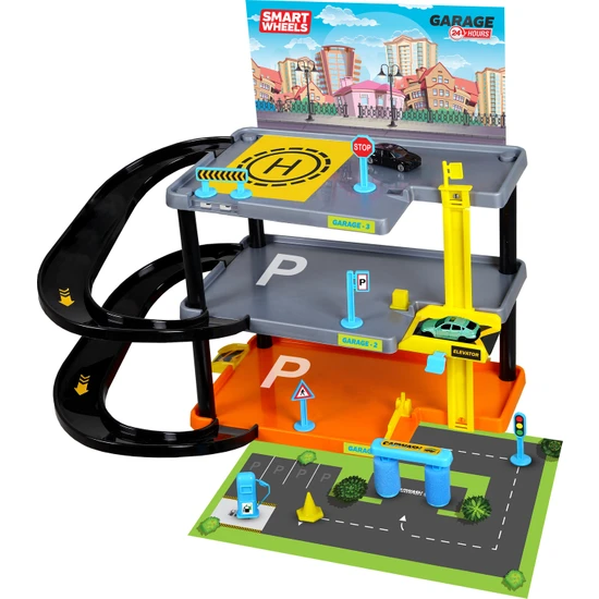 Smart Wheels 3 Katlı Otopark Garaj Seti