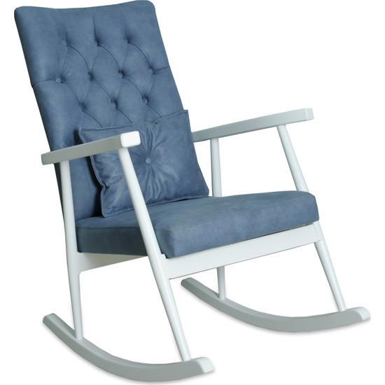 Asedia Teksas Kapitoneli MaviBeyaz Sallanan Sandalye Fiyatı