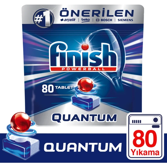 Finish Quantum 80 Tablet Bulaşık Makinesi Deterjanı