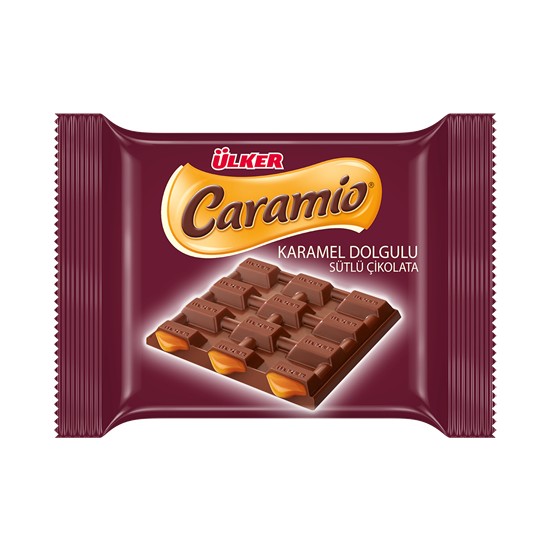 Ülker Caramio Karamelli Kare Çikolata 55 grx12
