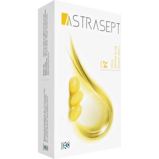 Astrasept Boğaz Pastili (Limon,Bal,Adaçayı Aromalı)
