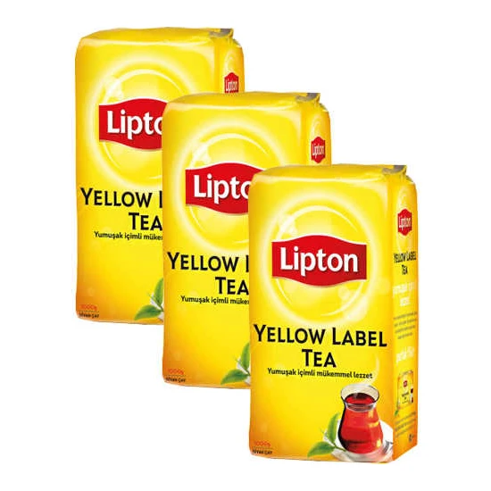 Lipton Yellow Label Dökme Çay 1000gr X 3' lü
