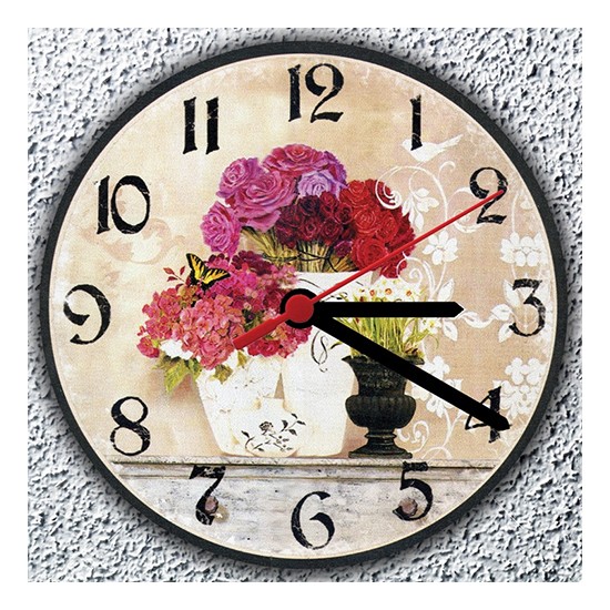 K Dekorasyon KS3066 Mdf Kaplama Duvar Saati 30x30 cm Fiyatı